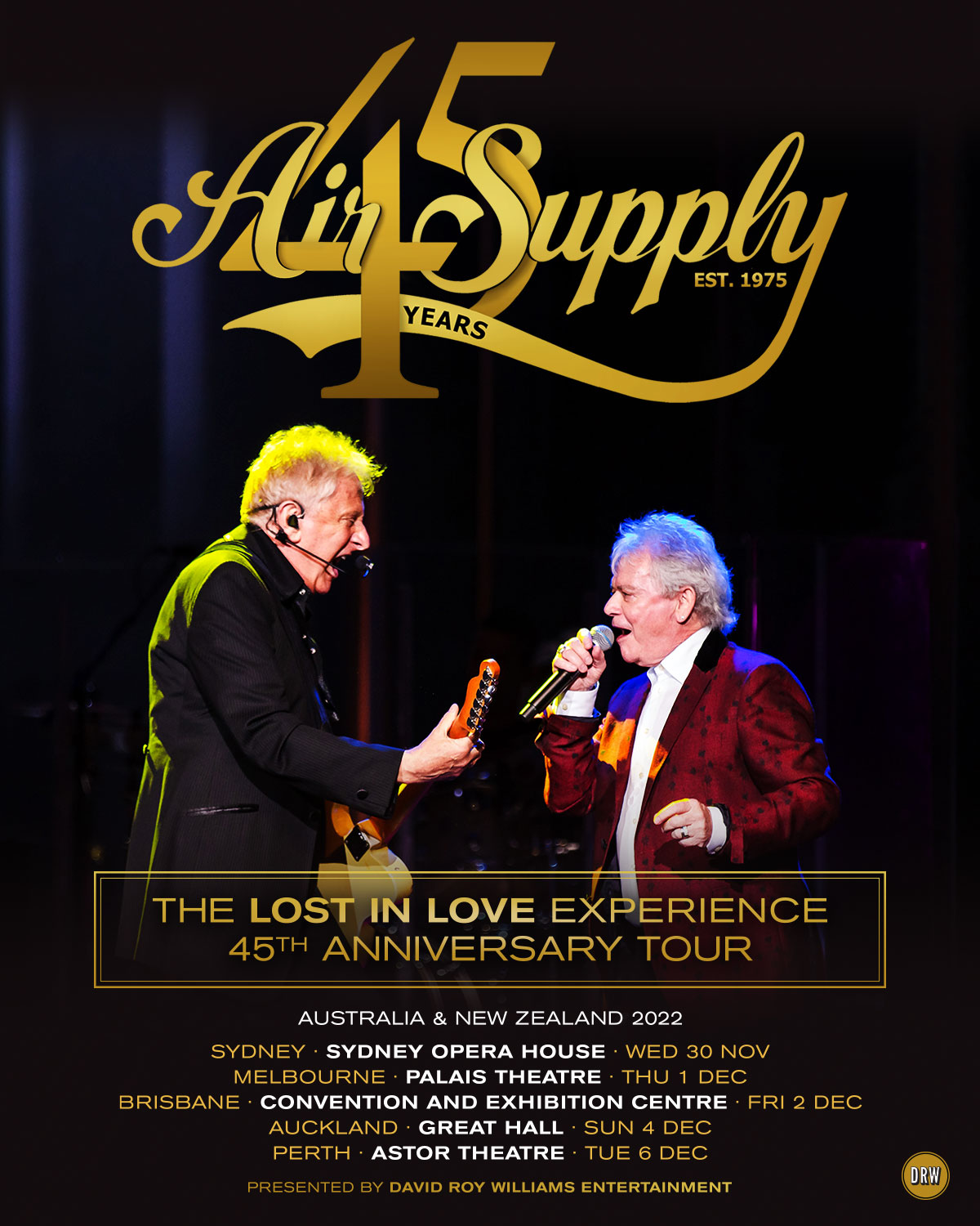 Air Supply 45th Anniversary Tour The Lost In Love Experience DRW
